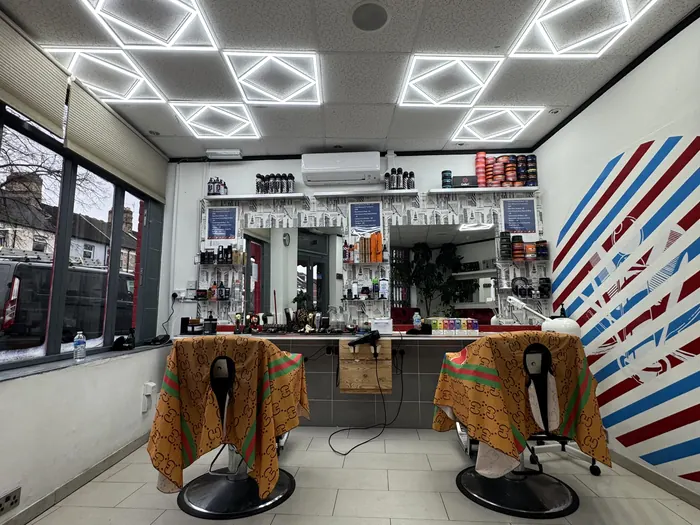 Barber shop lighting by Cann's Electrical, Cardiff