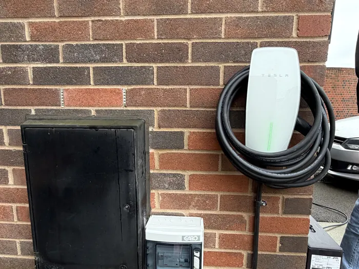 EV charger and isolator by Cann's Electrical, Cardiff