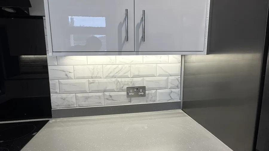 Under-cabinet strip by Cann's Electrical, Cardiff